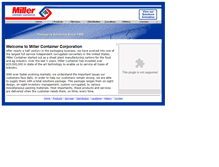 Tablet Screenshot of millercontainer.com